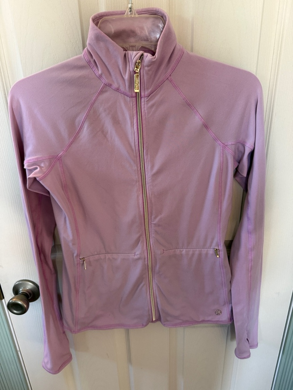 Lilly Pulitzer Lavender Full-Zip Utility Jacket
